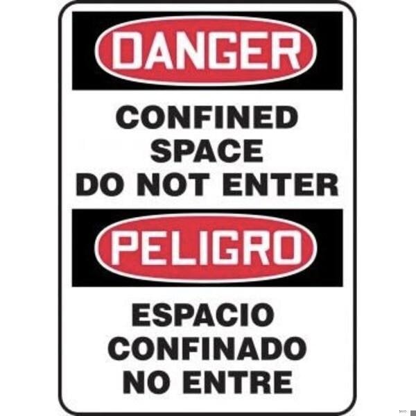 Accuform BILINGUAL OSHA DANGER SAFETY SIGN SBMCSP230XT SBMCSP230XT - main